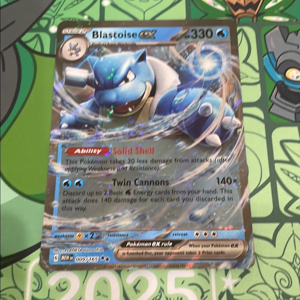 Blastoise EX Pokémon Card - Jumbo card